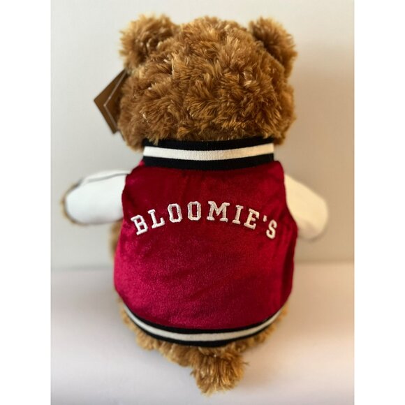Gund Bloomingdale's Little Brown Bear Red White Varsity Jacket Plush Stuffed '17 - Picture 3 of 11